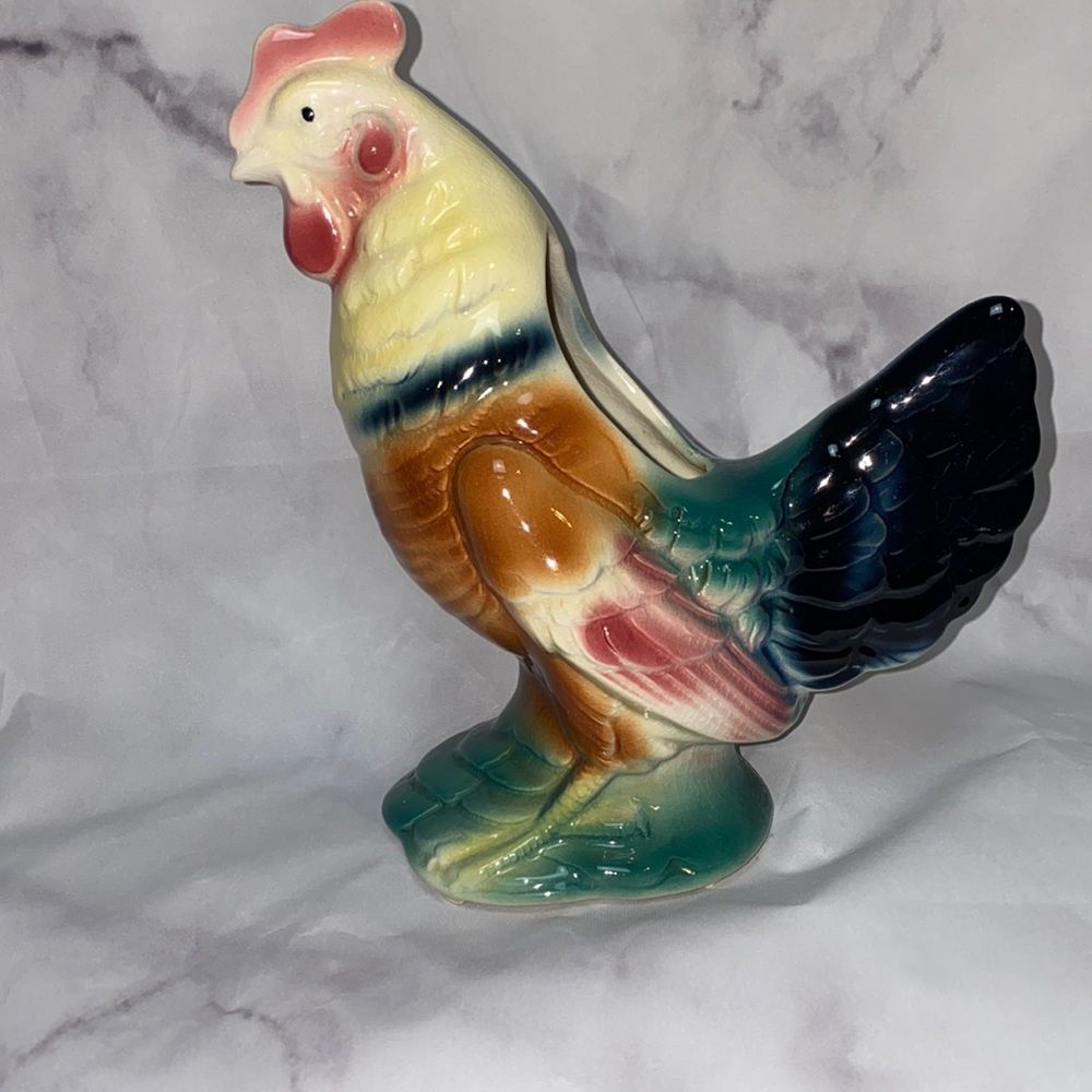 1950's Royal Copeley Rooster Planter pencil holder